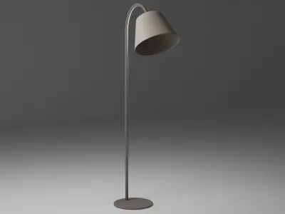 Floor Lamp Low-poly 3D model 32