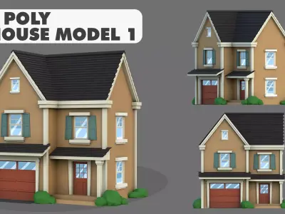 House Model 1 Low-poly 3D model