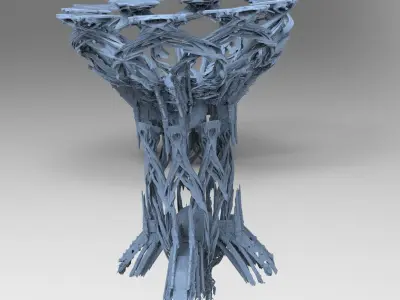 Isle of Avalon Tower collection kitbash 3D model