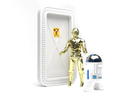 Echo base Door 1-12 scale Blackseries 3D print model