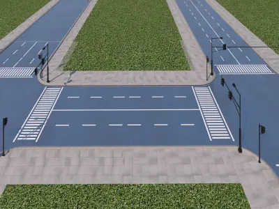 Road Pack 3D model