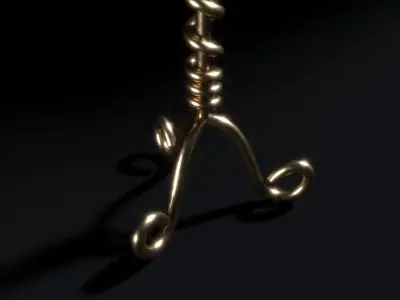 Candle Holder 3D model 10