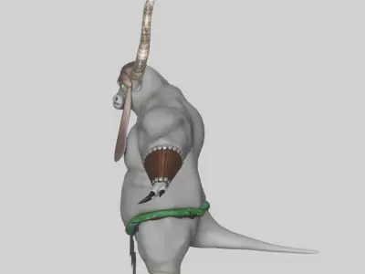 kai from kung fu panda character 3D model