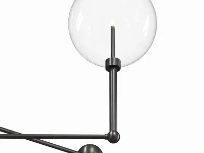 3-Light Chandelier in Oil Rubbed Bronze 3D model