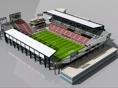 Audi Field DC Stadium  Low-poly 3D model