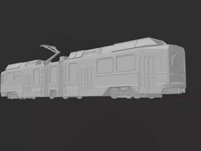 MBTA Green Line Breda Type 8 LRV 3D print model