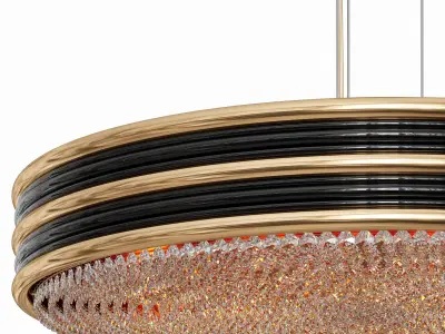 Euphoria Round Chandelier by Luxdeco 3D model
