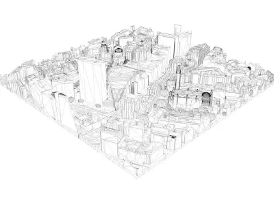 London city tile Level 2 block TQ2979 South West 3D model