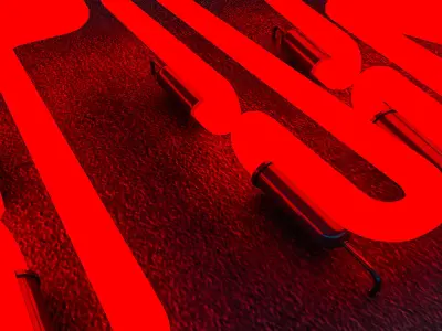 Coffee Time Neon Sign Low-poly 3D model