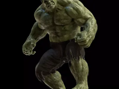 Hulk from Avengers 2012 and from Thor Ragnarok 3D model
