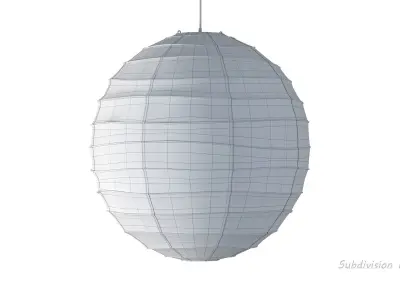 Akari 55D Lamp by Isamu Noguchi 3D model