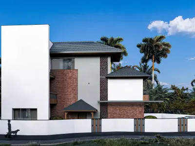 Modern Tropical Villa 3D model