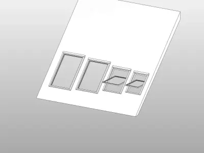 Roof Window - Full Parametric Revit Family 3D model