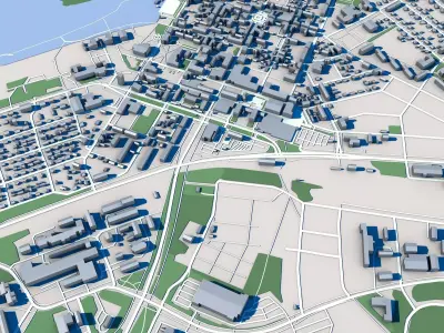 Raahe Town Finland 3D model