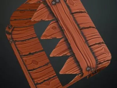 Stylized Reinforced Wood Planks PBR Seamless Texture purchase