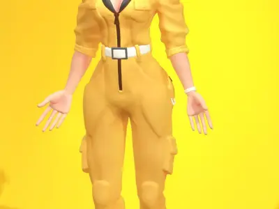 April ONeil from the cartoon TMNT 3D model