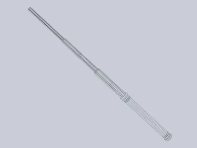 Sci fi baston Low-poly 3D model