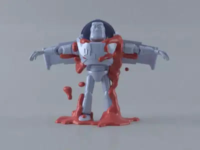 Buzz light year fluid 3D print model