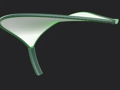 Tensile Canopy M3 Low-poly 3D model