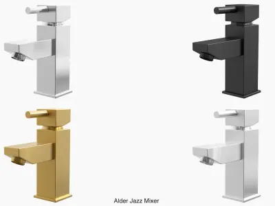 Fixtures - Kitchen Bathroom Faucet Pack A Low-poly 3D model