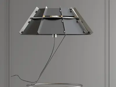 CHAPEAU table lamp with metal base 3D model