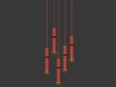Fulcrum by Lee Broom Brass 3D model