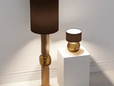 Floor lamp and table lamp  3D model