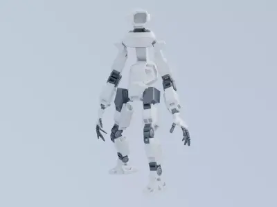 Robot - Operator 008 Low-poly 3D model
