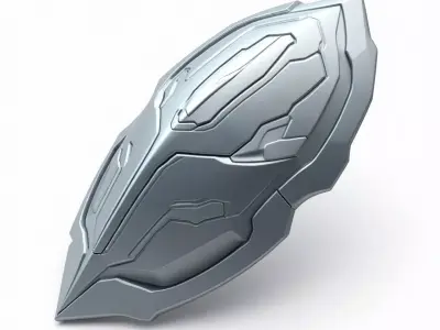 sci-fi fantasy shield 3D print model get