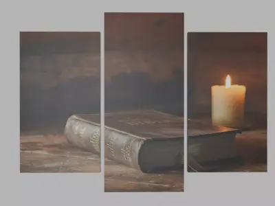 Quiet Reflections Religious Wall Art Low-poly 3D model