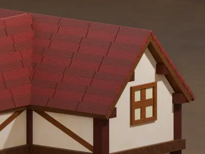 Medieval House Design 2 Low-poly 3D model