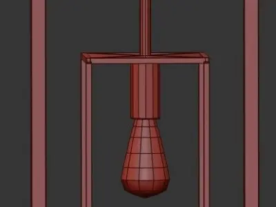 INDUSTRIAL CEILING LIGHT WINSTON CUBE 3D model