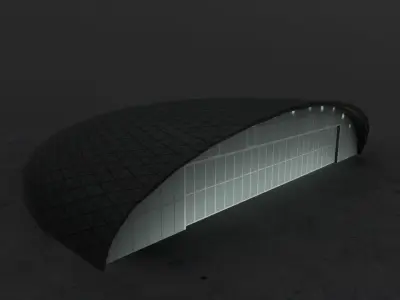 LOWS Hangar 8 Low-poly 3D model