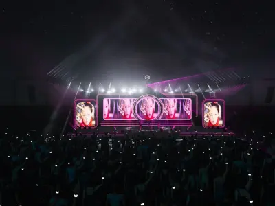 3d stage design for live show - 7 design 3d model  Texture