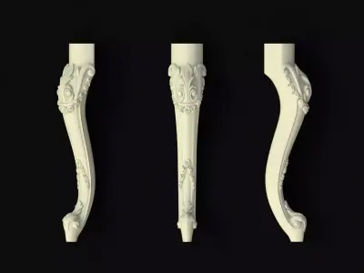 leg High quality 3d models for processing on a cnc machine  3D model 27
