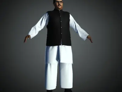 Bongobondhu Sheikh Mujibur Rahman 3d model 3D model