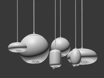 Brokis Knot Small Glass Pendant 3D model