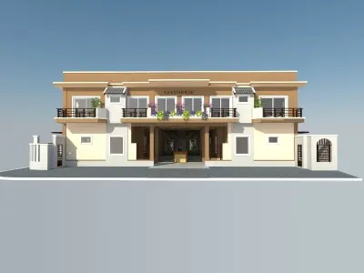 Guesthouse exterior 3D model