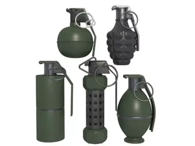 Grenade Pack 3D model purchase