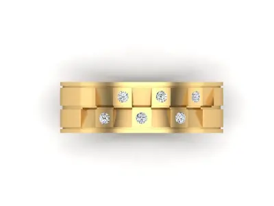 Jewelry ring 333 3D print model