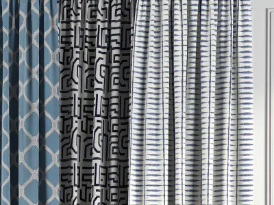 Curtain Set 62 3D model