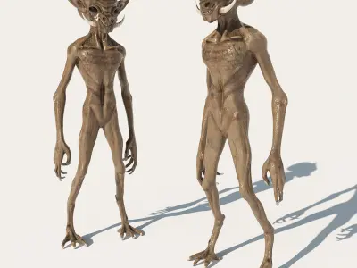 Alien Creature 2 Low-poly 3D model
