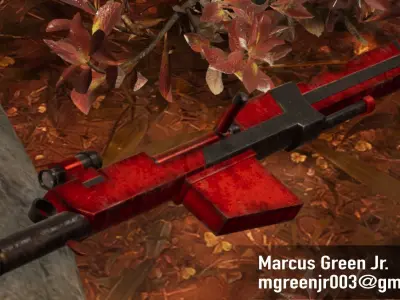 Crescent Rose Low-poly 3D model