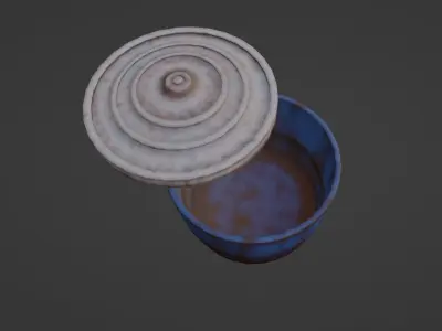 3 Water Tanks Low-poly 3D model