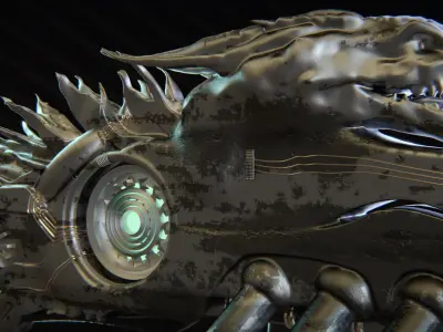 High-Detail Alien Blaster Weapon 3D model