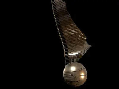 Harry Potter Golden Snitch Ball 3D model
