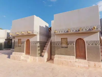oriental arabic house Low-poly 3D model
