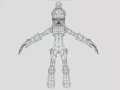 Odd Della-Robbia - Code Lyoko - Cute Anime Girl Character Low-poly 3D model