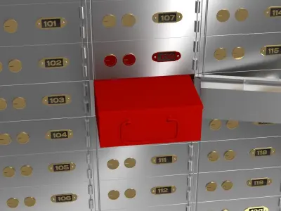 Safety Deposit Box 3D model