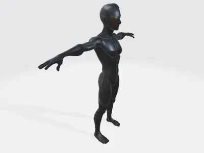Super black suit 3D model